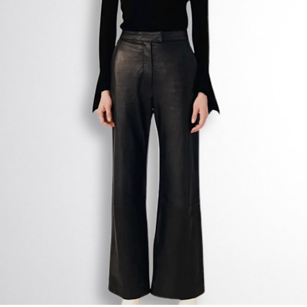 Danier Wide Leg Leather Pants